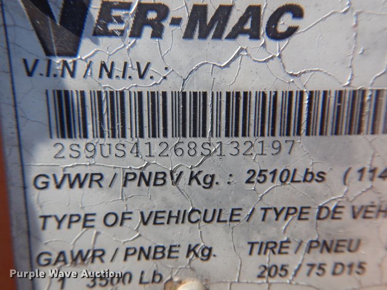 image for item JA9729 2008 Ver-Mac PCMS1210  message board trailer