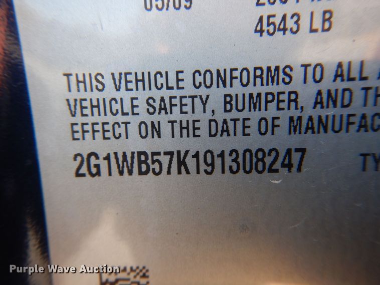 image for item JA9736 2009 Chevrolet Impala LS