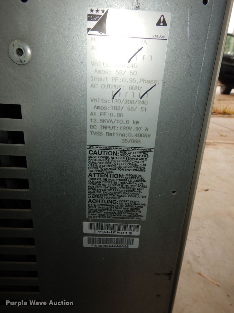 image for item KF9324 Eaton Ferrups FE12.5KVA UPS battery backup