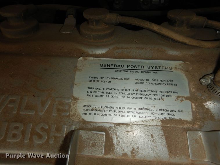 image for item KF9332 Generac QT02524AVSNA generator