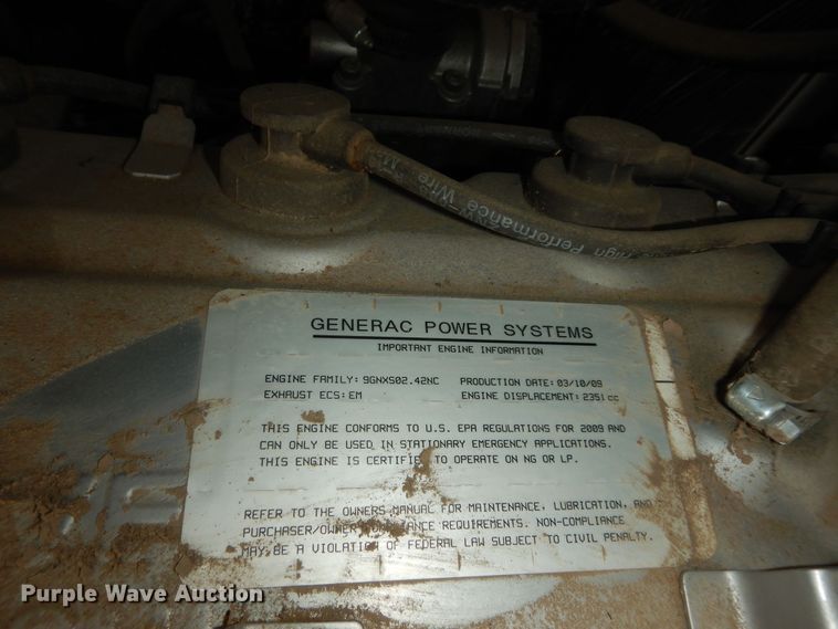 image for item KF9333 Generac QT02524AVSNA generator