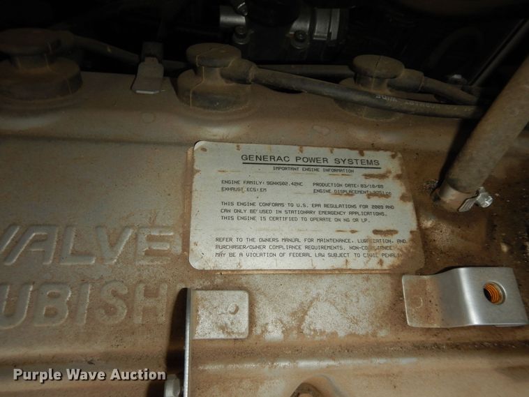 image for item KF9334 Generac ZT02524AVSNA generator