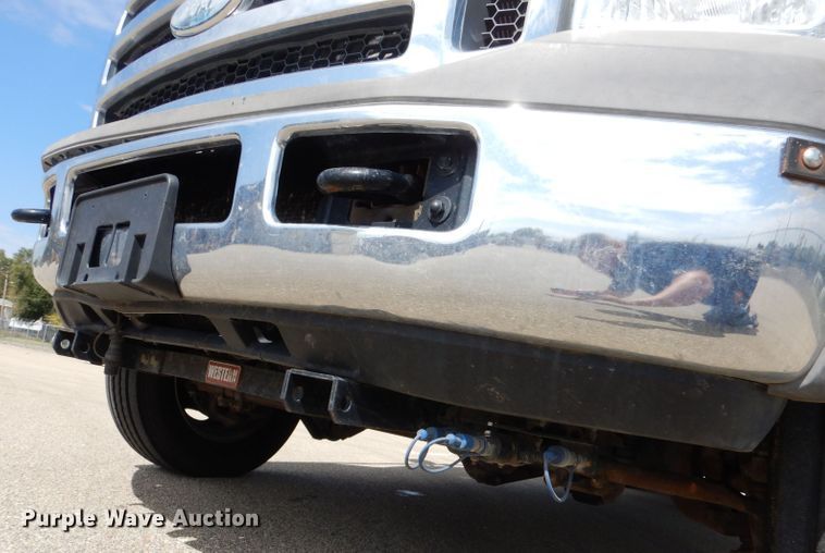 image for item LB9999 2005 Ford F550 Super Duty XLT  flatbed truck with boom mower