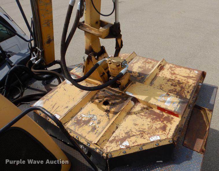 image for item LB9999 2005 Ford F550 Super Duty XLT  flatbed truck with boom mower