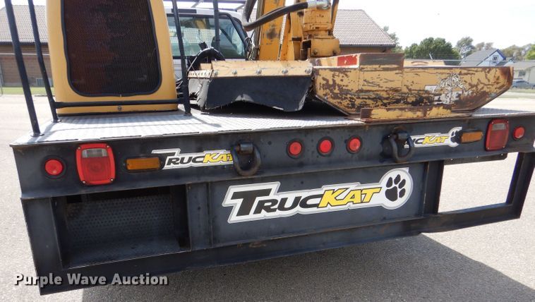 image for item LB9999 2005 Ford F550 Super Duty XLT  flatbed truck with boom mower