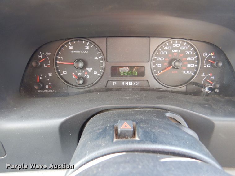 image for item LB9999 2005 Ford F550 Super Duty XLT  flatbed truck with boom mower