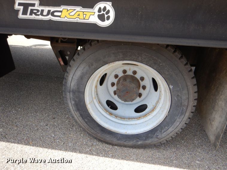 image for item LB9999 2005 Ford F550 Super Duty XLT  flatbed truck with boom mower