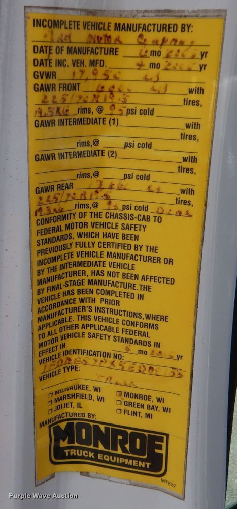 image for item LB9999 2005 Ford F550 Super Duty XLT  flatbed truck with boom mower