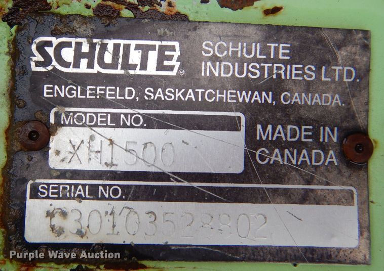 image for item LU9549 2008 Shulte XH-1500 batwing rotary mower