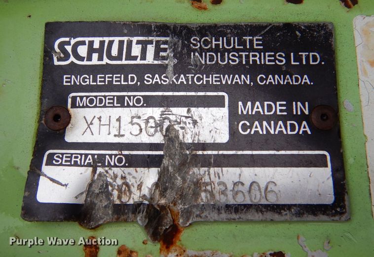 image for item LU9550 2006 Schulte XH-1500  batwing rotary mower