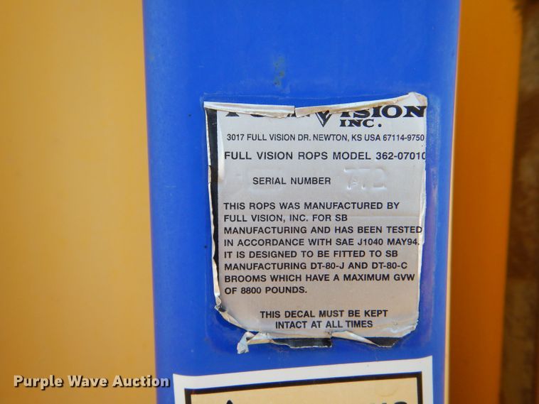 image for item LU9564 2007 Superior Broom DT80CT broom