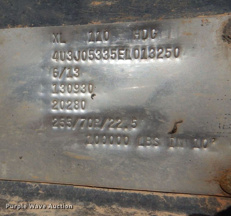 image for item DK6992 2014 XL Specialized 110HDG lowboy equipment trailer