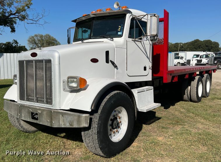 image for item DO8762 2002 Peterbilt 357  dump flatbed truck