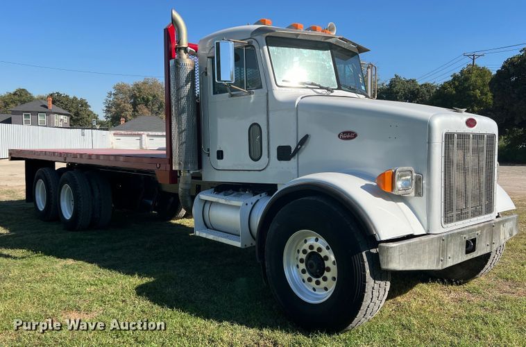 image for item DO8762 2002 Peterbilt 357  dump flatbed truck