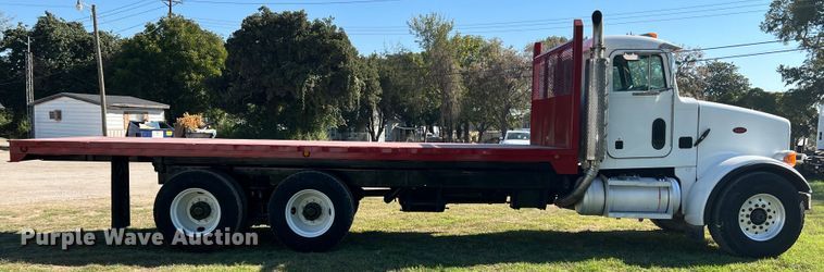 image for item DO8762 2002 Peterbilt 357  dump flatbed truck
