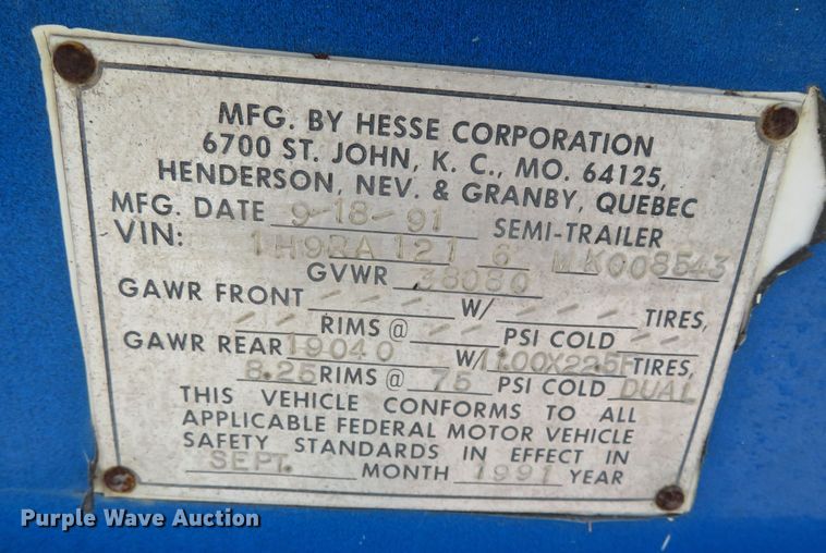 image for item DR0132 1991 Hesse  delivery trailer