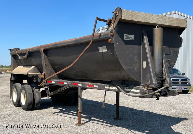 image for item IA9151 2002 Travis  end dump trailer