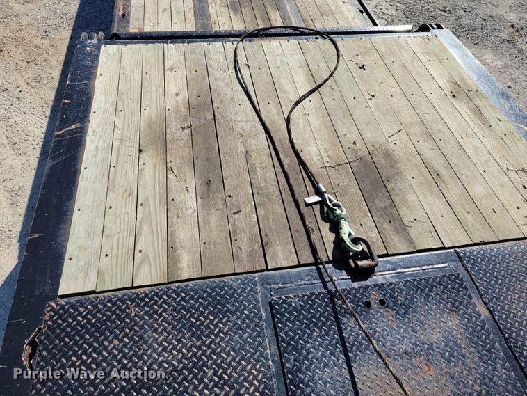 image for item JL9364 2003 Trail-Eze TE701  drop tilt deck equipment trailer