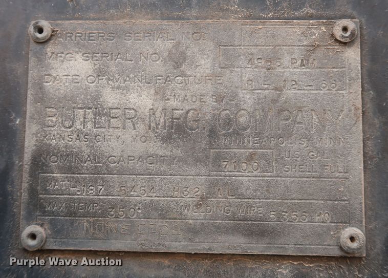 image for item JR9446 1966 Butler  tank trailer