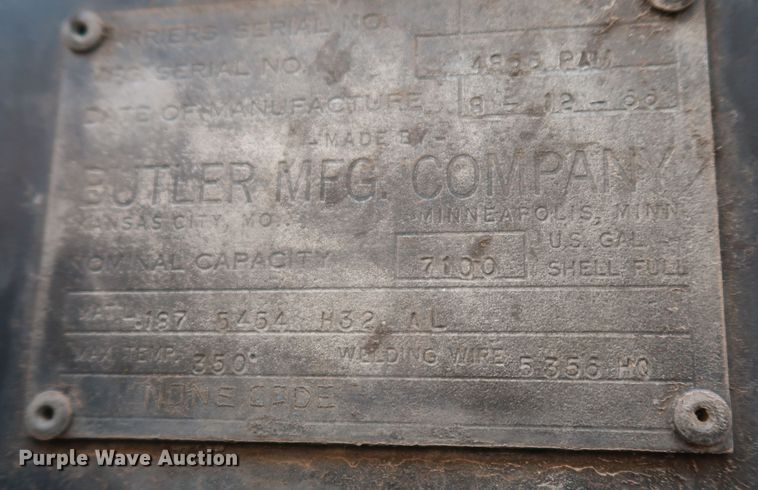 image for item JR9446 1966 Butler  tank trailer