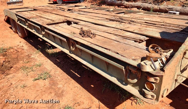 image for item LK9125 1968 Iron Works Wausau  equipment trailer