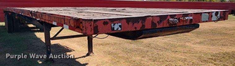image for item LK9852 1999 Fruehauf PBFL  flatbed trailer
