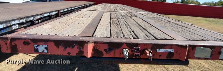 image for item LK9852 1999 Fruehauf PBFL  flatbed trailer
