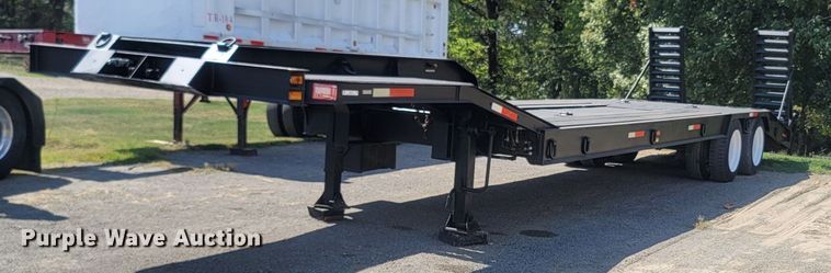 image for item LM9770 1997 Shop built  drop deck equipment trailer
