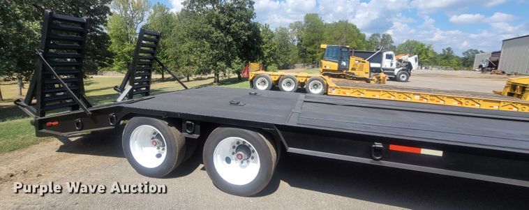 image for item LM9770 1997 Shop built  drop deck equipment trailer