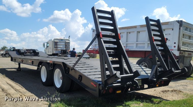 image for item LM9770 1997 Shop built  drop deck equipment trailer