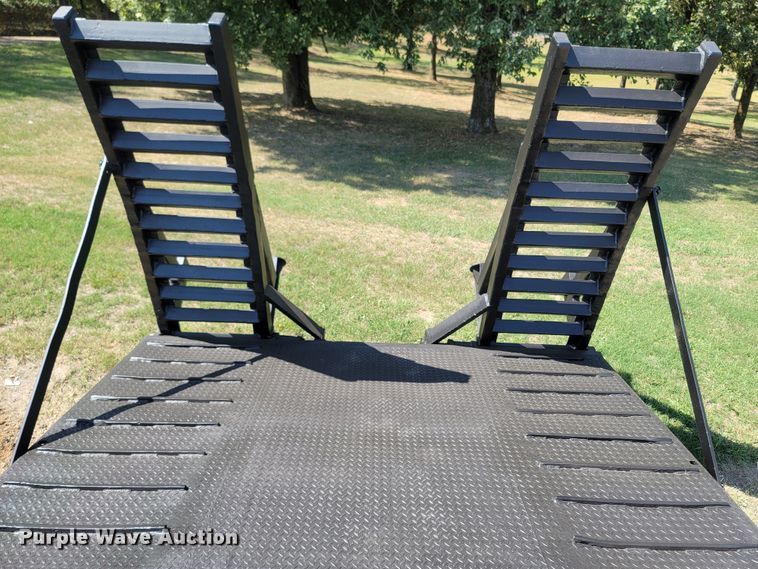 image for item LM9770 1997 Shop built  drop deck equipment trailer