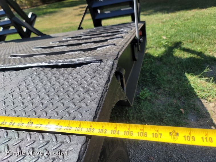 image for item LM9770 1997 Shop built  drop deck equipment trailer