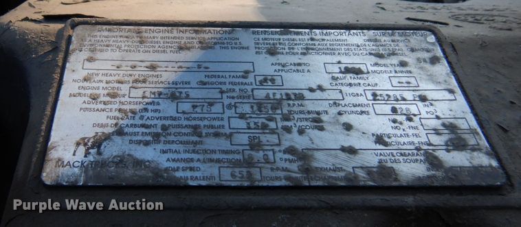 image for item MH9205 1994 Mack CH613  semi truck