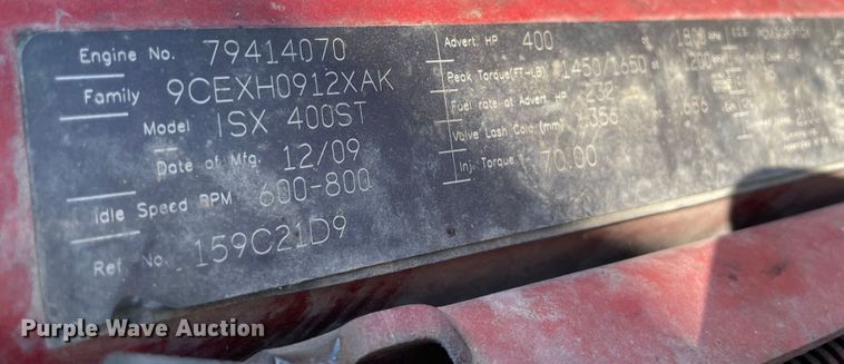 image for item MR9380 2011 International ProStar  semi truck