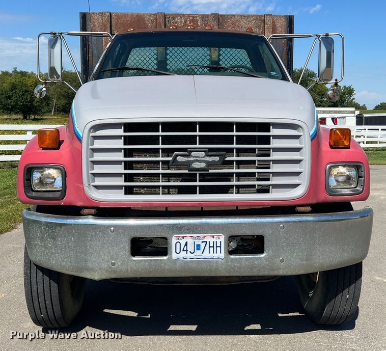 image for item MR9903 1999 Chevrolet C7500  dump flatbed truck