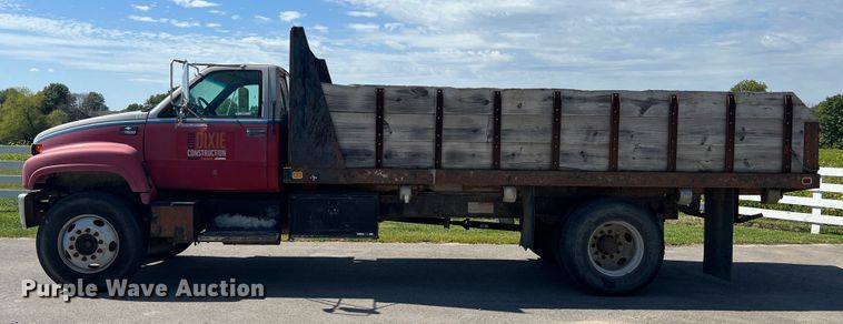image for item MR9903 1999 Chevrolet C7500  dump flatbed truck