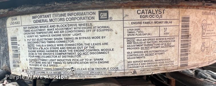 image for item MR9904 1991 Chevrolet Kodiak  dump flatbed truck