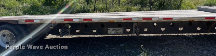 image for item MU9107 2001 Transcraft DLT-2000  drop deck equipment trailer