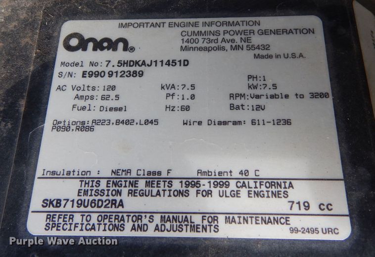 image for item DF8122 1999 Monaco Diplomat  RV