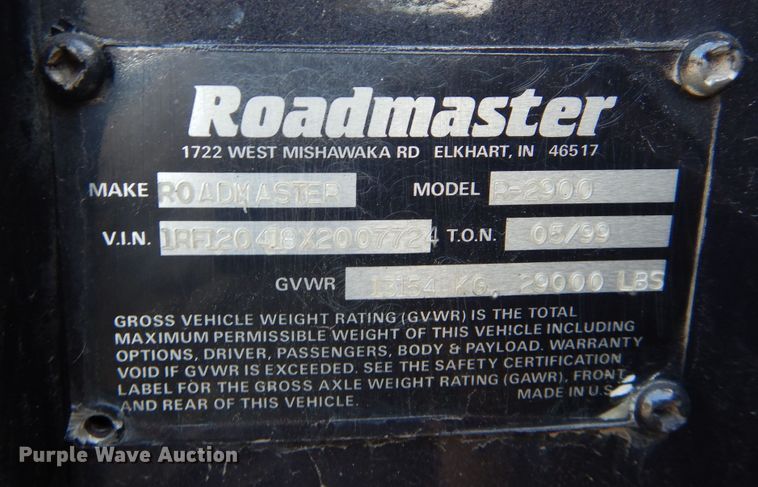 image for item DF8122 1999 Monaco Diplomat  RV