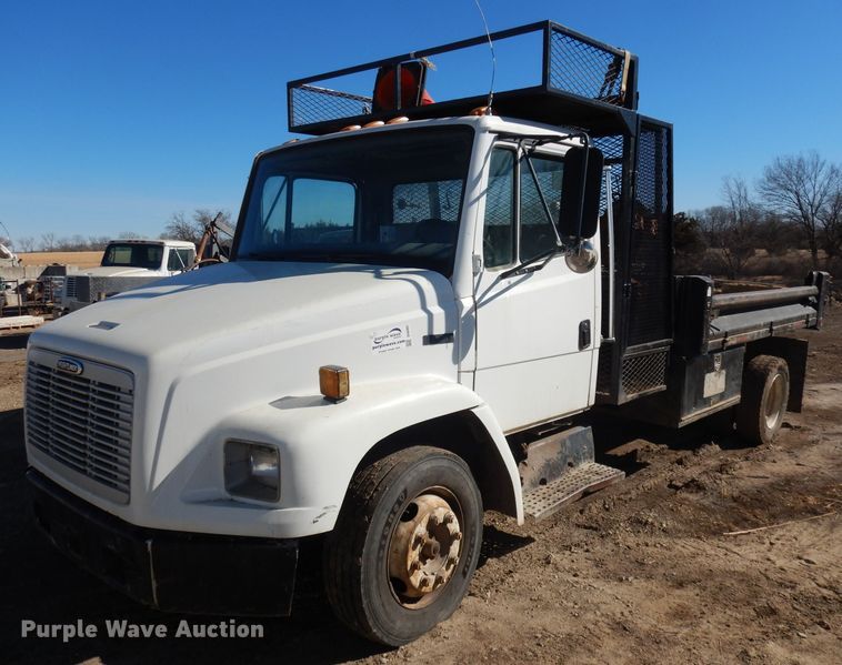 image for item DH8902 1998 Freightliner FL50  dump flatbed truck