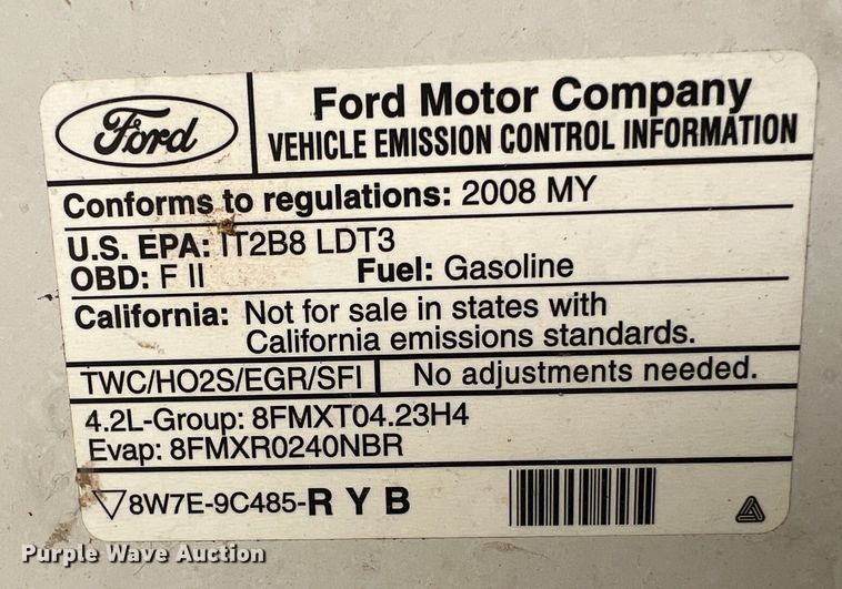 image for item DK7079 2008 Ford F150  utility bed pickup truck