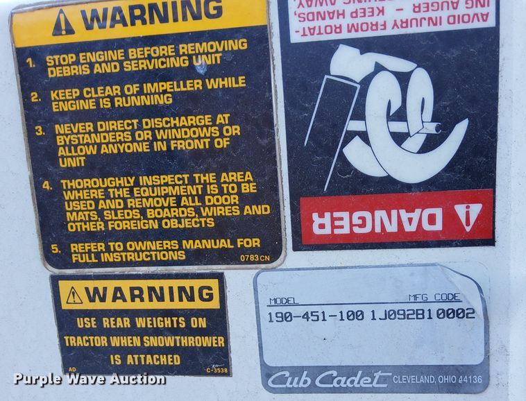 image for item DN6864 Cub Cadet 2082  tractor