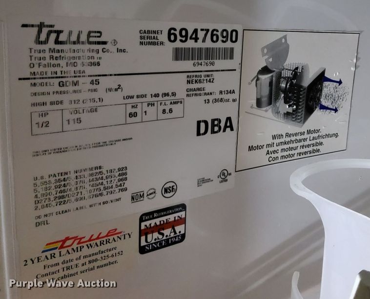 image for item DN6870 True GDM-45  beverage cooler