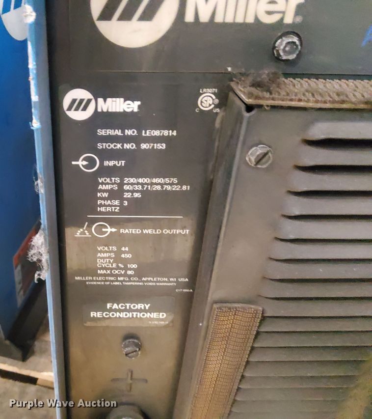 image for item DN6903 (5) Miller Axcess 450 welders