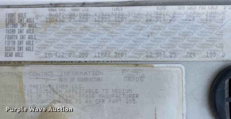 image for item DN8007 2006 Sterling L-Line  flatbed truck