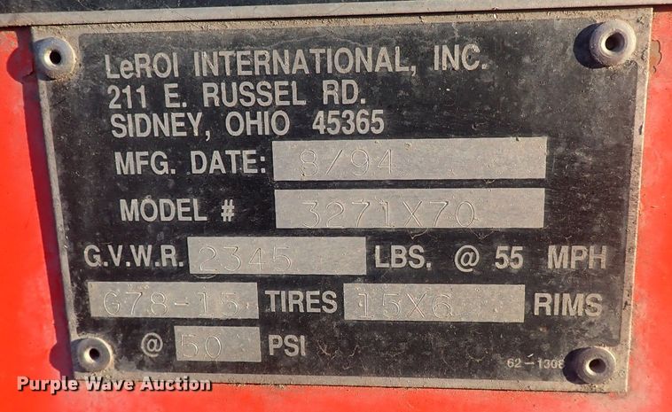 image for item DQ2969 Leroi 175  air compressor