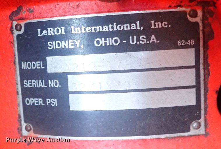 image for item DQ2969 Leroi 175  air compressor