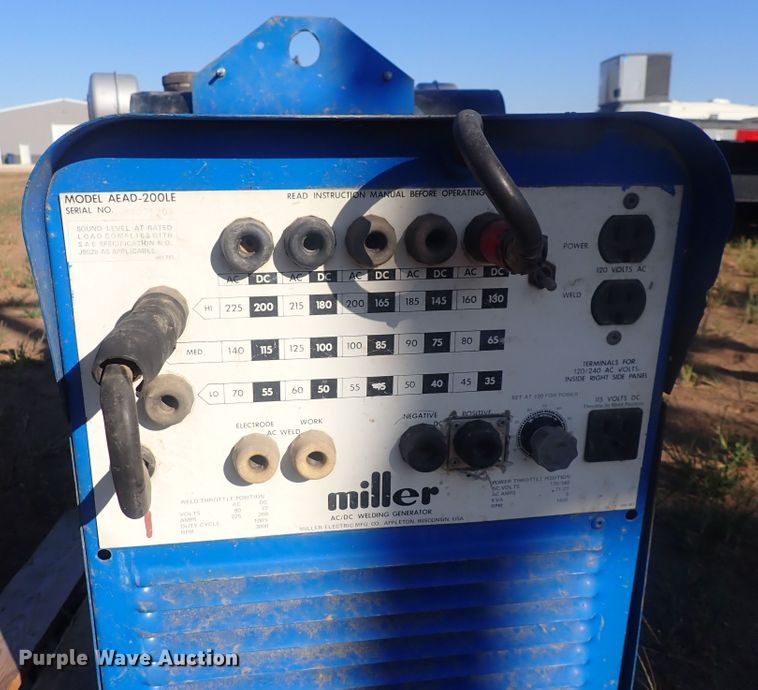image for item DQ3018 Miller AEAD-200LE  welder/generator