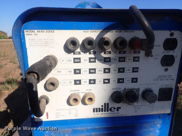 image for item DQ3018 Miller AEAD-200LE  welder/generator